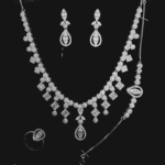 Royal Cascade Diamond-Finish Necklace Set